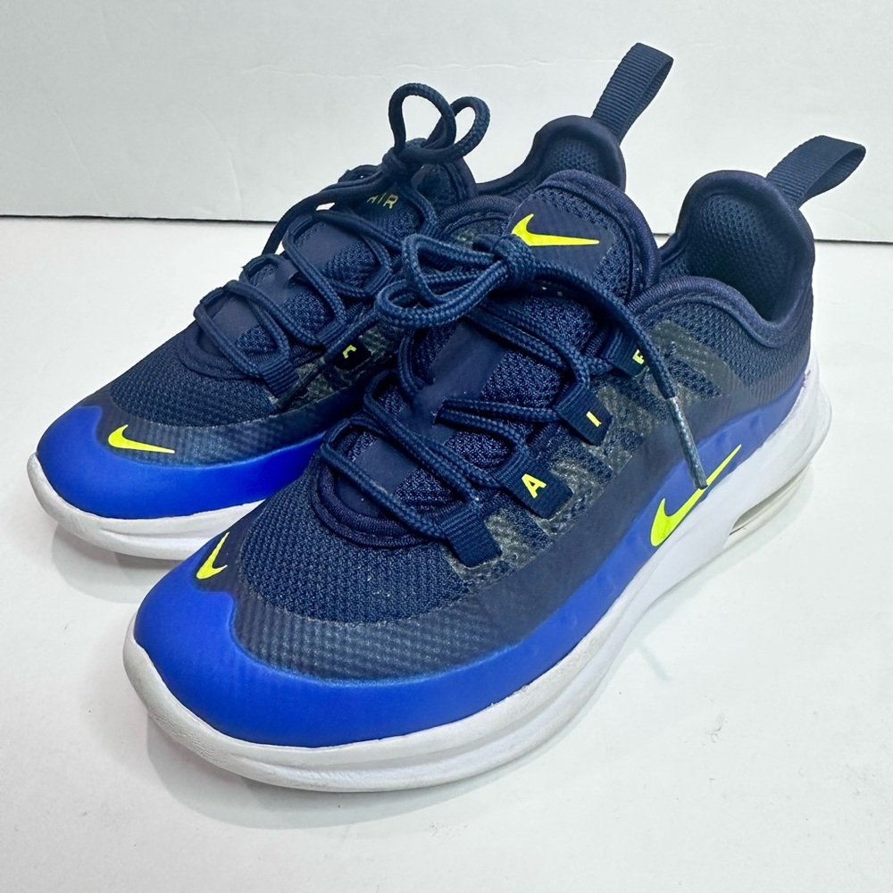 Nike kids Dark Blue and neon Sneakers Sz. 11.5